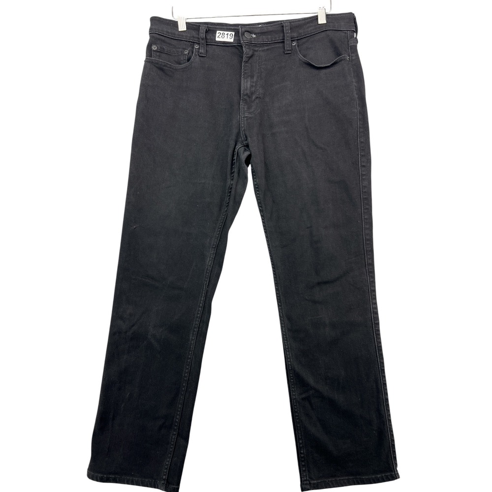 Hollister Slim Straight Advanced Stretch Jeans Mens 34x30 Black Denim Pants